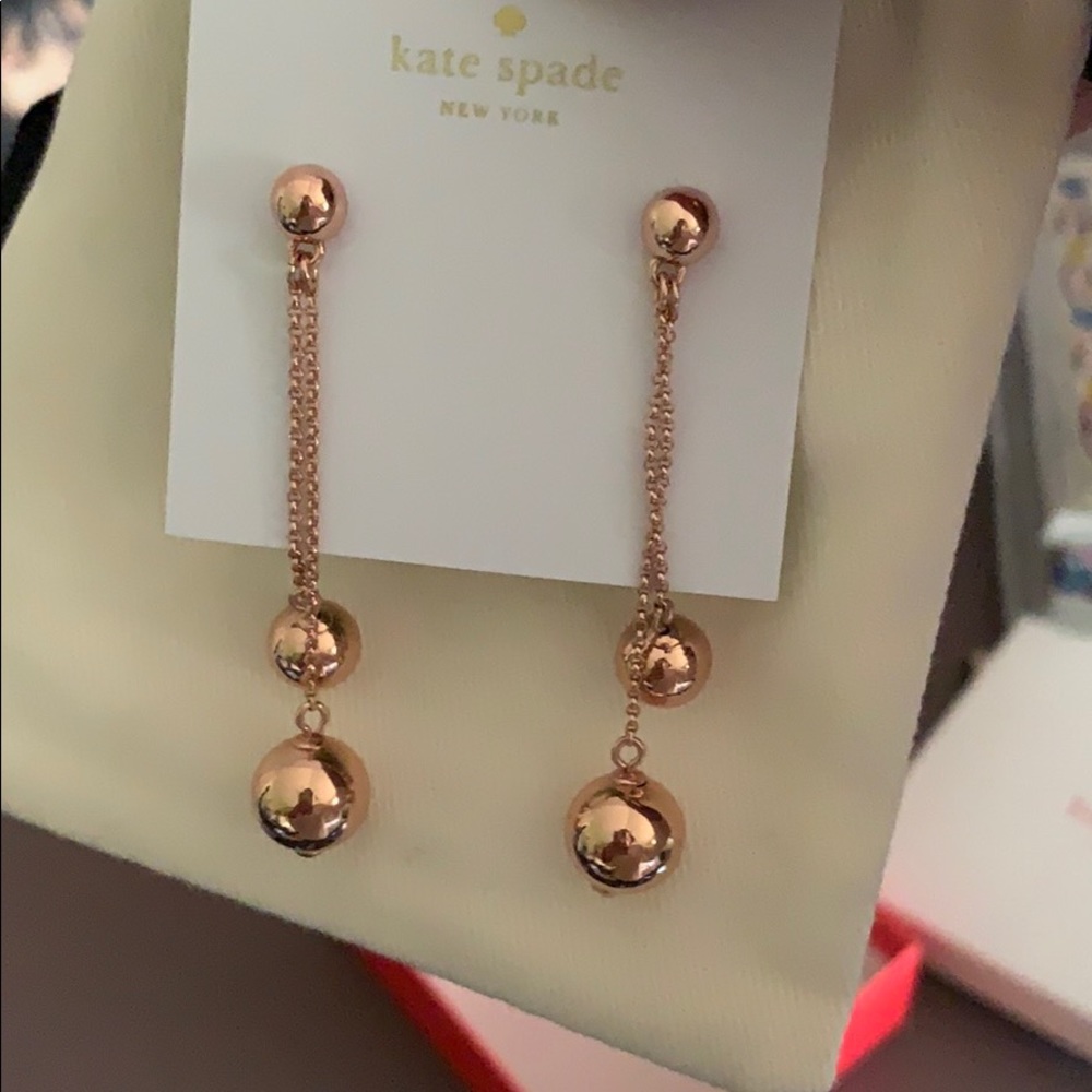 Kate spade dangle ball earrings